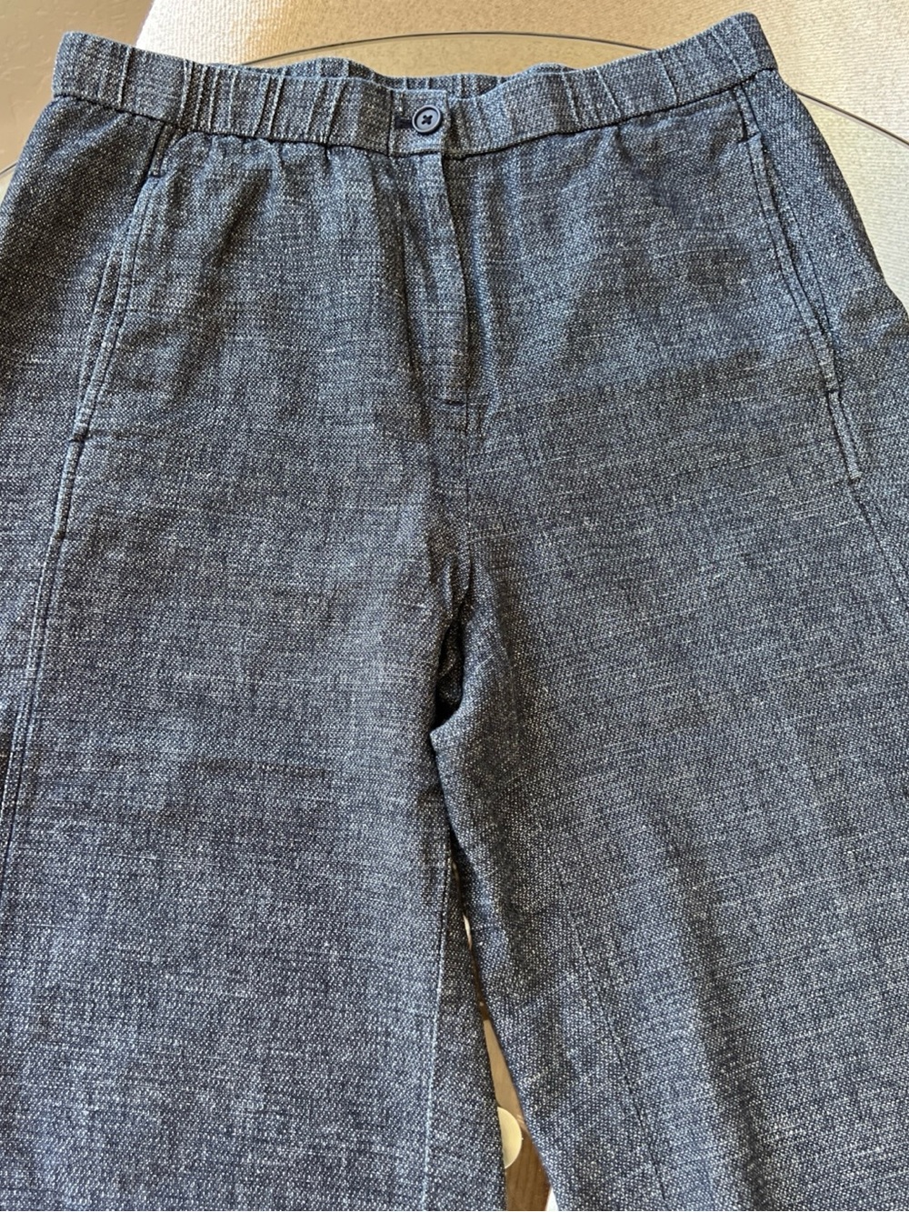 Eileen Fisher Men's Charcoal Gray Textured Dress Pants